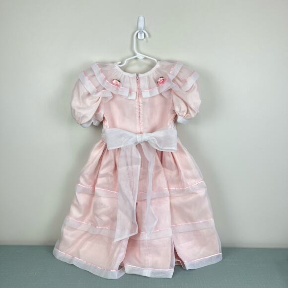 Vintage Sylvia Whyte Pink Party Dress 6 - Picture 7 of 15